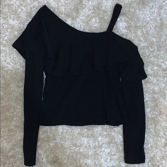 black one off the shoulder top